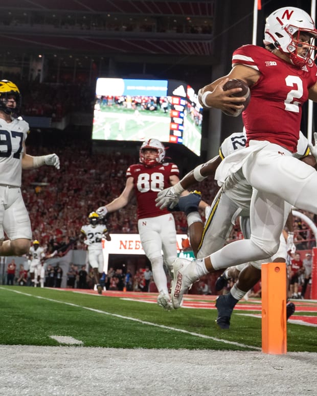 Adrian Martinez 3Q score 2021 Michigan USATSI_16927689